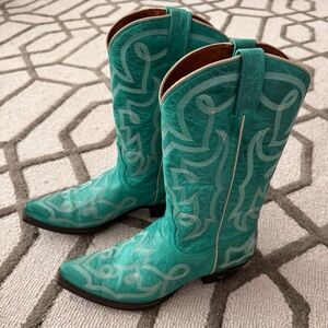 Eight Second Angel Santa Fe Aged Turquoise Boots